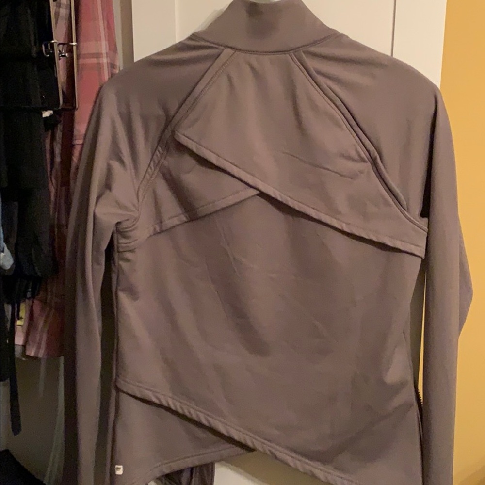 Fabletics Gray Zip-Up Jacket - Picture 2 of 4